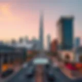 Stunning skyline view of City Walk Dubai showcasing modern architecture