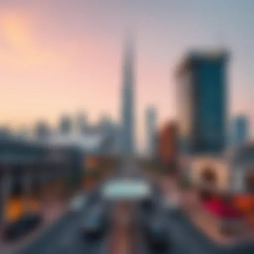 Stunning skyline view of City Walk Dubai showcasing modern architecture