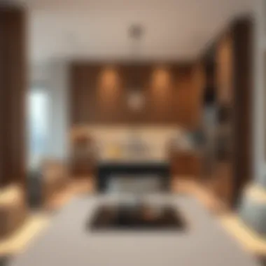 Elegant Open Kitchen Concept Open kitchen design with sleek appliances