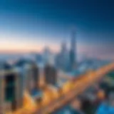 Panoramic view of a UAE city skyline showcasing modern architecture