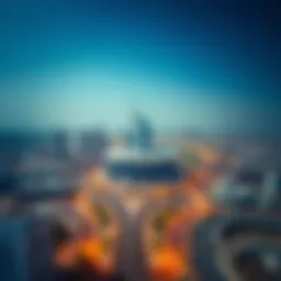 Aerial view of Sheikh Zayed Road showcasing Al-Safadi