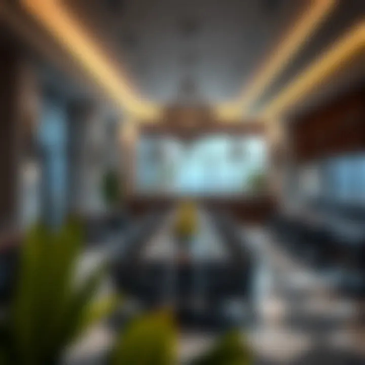 Dining area showcasing diverse cuisine