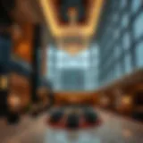 Luxurious hotel lobby in Al Mamzar