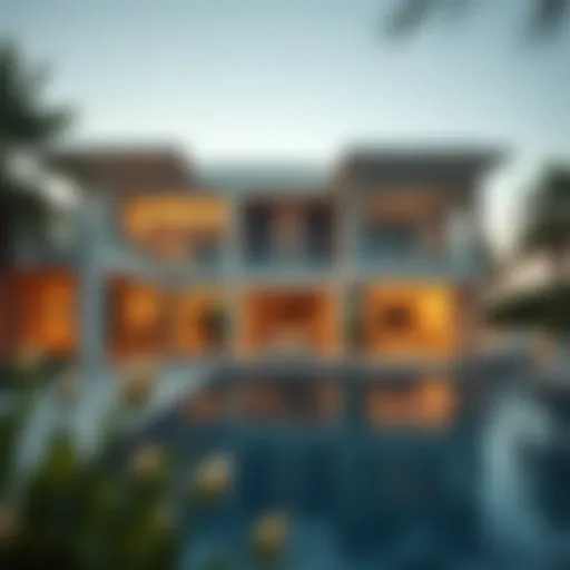 Luxurious villa in Jumeirah Islands showcasing modern architecture