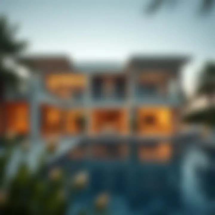 Luxurious villa in Jumeirah Islands showcasing modern architecture