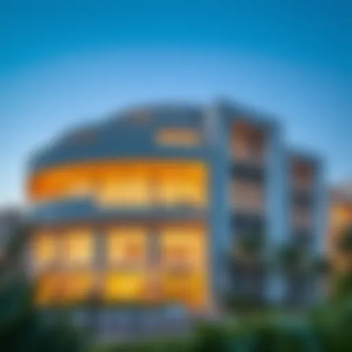 Stunning exterior view of ORLA by Omniyat showcasing modern architecture