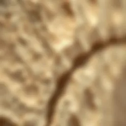 The unique texture of Sarooj Al Ain material