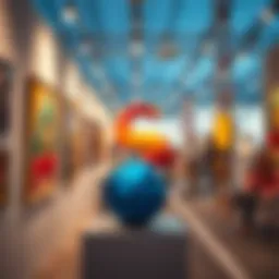 Vibrant artwork displayed at the Sikka Art and Design Festival