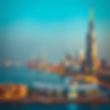 Breathtaking Skyline from Palm Jumeirah Stunning skyline view from Palm Jumeirah
