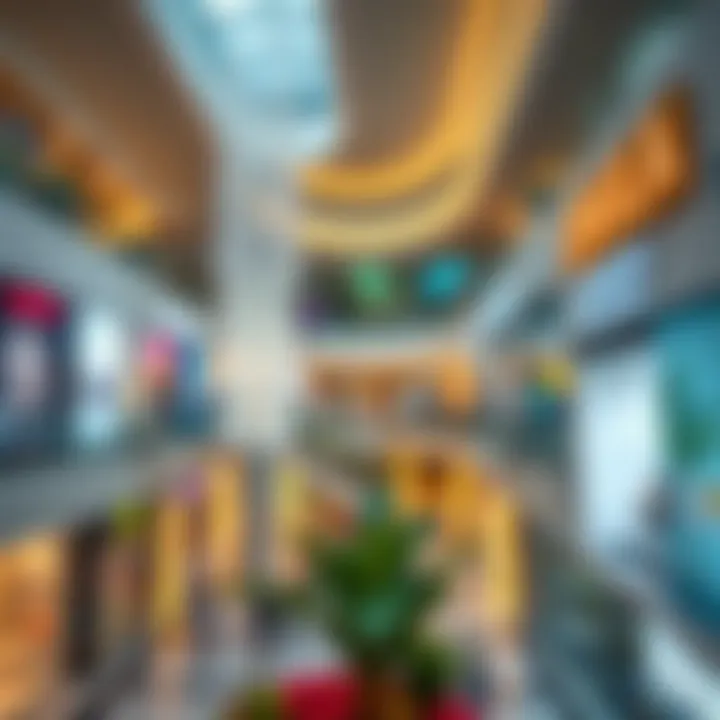 Interior shot of the mall highlighting the vibrant shopping atmosphere