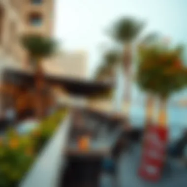 Café culture along the promenade of Jumeirah Beach Residence