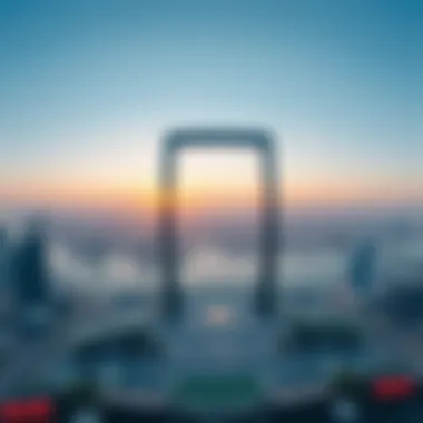 Breathtaking Panoramic View from Dubai Frame A panoramic view from the top of the Dubai Frame