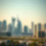 A skyline view of UAE showcasing modern architecture