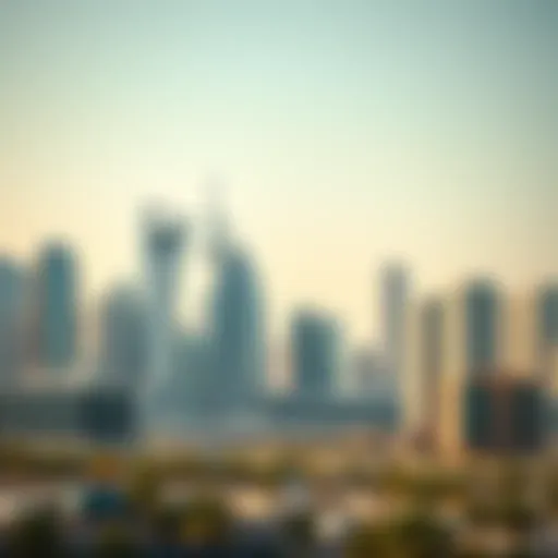 A skyline view of UAE showcasing modern architecture