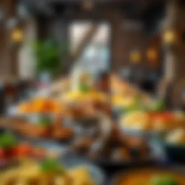 Diverse Culinary Offerings at Iftar A vibrant spread of regional cuisines typically served during iftar