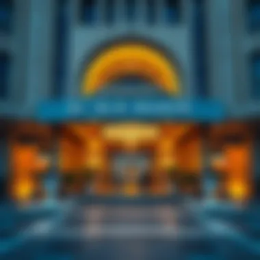 Luxurious entrance of SLS Dubai Hotel