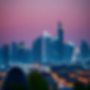 Vibrant skyline of Dubai showcasing modern architecture