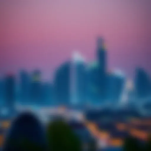 Vibrant skyline of Dubai showcasing modern architecture
