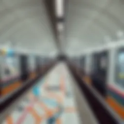 Dynamic map of Dubai metro system showing routes