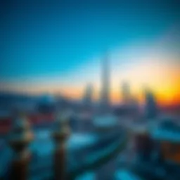 Stunning skyline of Dubai at sunset showcasing winter tourism