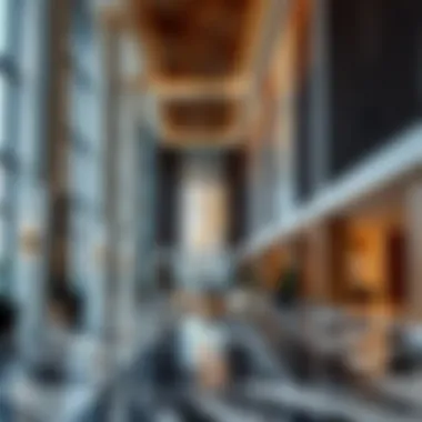 Elegant Lobby of Wyndham Dubai Marina Luxurious lobby interior showcasing modern design